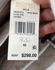 Michael Kors Optic White Leather East West Sallie Tote Bag