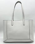 Michael Kors Optic White Leather East West Sallie Tote Bag
