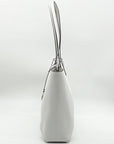 Michael Kors Optic White Leather East West Sallie Tote Bag