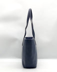 DKNY Blue Faux Leather Bryant Tote Bag