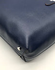 DKNY Blue Faux Leather Bryant Tote Bag