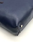 DKNY Blue Faux Leather Bryant Tote Bag