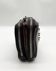 Brighton Brown Wild Tiger Patent Leather Brazos Crossbody