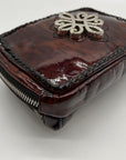 Brighton Brown Wild Tiger Patent Leather Brazos Crossbody