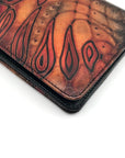 Bambas Art Hand Painted Leather Bi-Fold Wallet