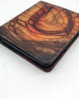 Bambas Art Hand Painted Leather Bi-Fold Wallet