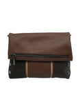 Hammitt VIP Orchestra Brown Pebbled Leather Medium Crossbody Clutch
