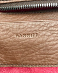 Hammitt VIP Orchestra Brown Pebbled Leather Medium Crossbody Clutch