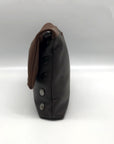 Hammitt VIP Orchestra Brown Pebbled Leather Medium Crossbody Clutch