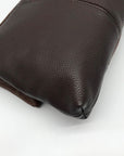 Hammitt VIP Orchestra Brown Pebbled Leather Medium Crossbody Clutch