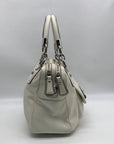 Coach White Leather Vintage Kristin Double Zip Satchel F22304
