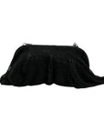 I.N.C International Concepts Black Mesh Pleated Clutch