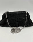 I.N.C International Concepts Black Mesh Pleated Clutch