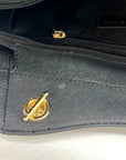 Michael Kors Black Saffiano Leather Jet Set Travel Chain Tote Bag