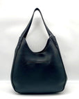 Style & Co Black Pebbled Leather Whipstitch Triple Compartment Hobo Bag - NWT