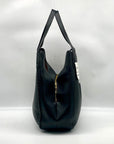 Style & Co Black Pebbled Leather Whipstitch Triple Compartment Hobo Bag - NWT