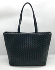On 34th Black Woven Tote Bag