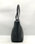 On 34th Black Woven Tote Bag