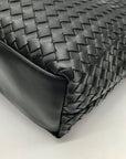 On 34th Black Woven Tote Bag
