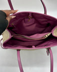 Coach Beige Monogram Canvas Shoulder Bag