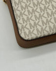 Michael Kors Cream Monogram Coated Canvas Crossbody Bag