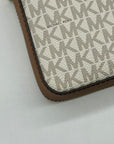 Michael Kors Cream Monogram Coated Canvas Crossbody Bag