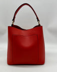 Nanette Lepore Red Drawstring Crossbody Bag