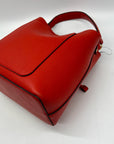 Nanette Lepore Red Drawstring Crossbody Bag