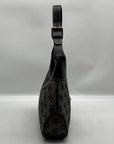 Dooney & Bourke Gray and Black Signature Canvas Shoulder Bag