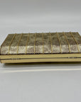 MMS Brands Metallic Gold Evening Clutch Bag