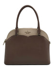 Kate Spade Beige Saffiano Leather Payton Dome Convertible Satchel