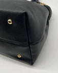 Nine West Black Faux Leather Aira Satchel