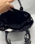Nine West Black Faux Leather Aira Satchel