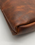Lee Fashion Brown Distressed Leather Tote Bag