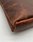 Lee Fashion Brown Distressed Leather Tote Bag