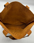 Lee Fashion Brown Distressed Leather Tote Bag