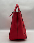 Kate Spade Pink Saffiano Leather Triple Compartment Convertible Satchel Bag