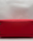 Kate Spade Pink Saffiano Leather Triple Compartment Convertible Satchel Bag