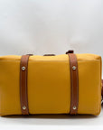 Dooney & Bourke Orange Leather Domed Satchel Bag