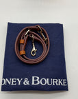 Dooney & Bourke Orange Leather Domed Satchel Bag