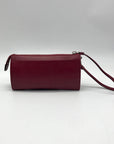 Coach Red Leather Zip Convertible Wristlet