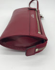 Coach Red Leather Zip Convertible Wristlet