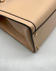 Kate Spade Tan Leather Regatta Vita Court Tote Bag