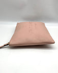 Kate Spade Light Pink Pebbled Leather Sienne Logo Pouch