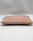Kate Spade Light Pink Pebbled Leather Sienne Logo Pouch