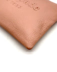 Kate Spade Light Pink Pebbled Leather Sienne Logo Pouch