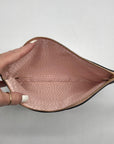 Kate Spade Light Pink Pebbled Leather Sienne Logo Pouch