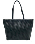 On 34th Black Woven Tote Bag