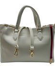 On 34th Bright White Faux Leather Robbinn Medium Satchel Bag