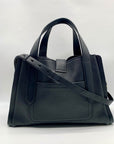 Radley London Black Pebbled Leather Sloane Street Convertible Satchel Bag